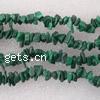 Natural Malachite Beads, Chips, Grade A, 5-8mm Inch 